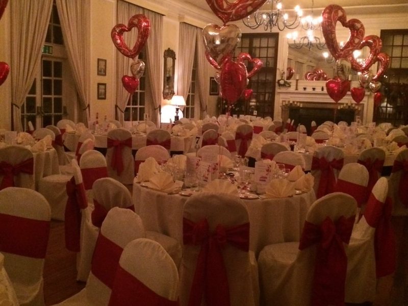 Charity Valentines Ball, ready for the guests.