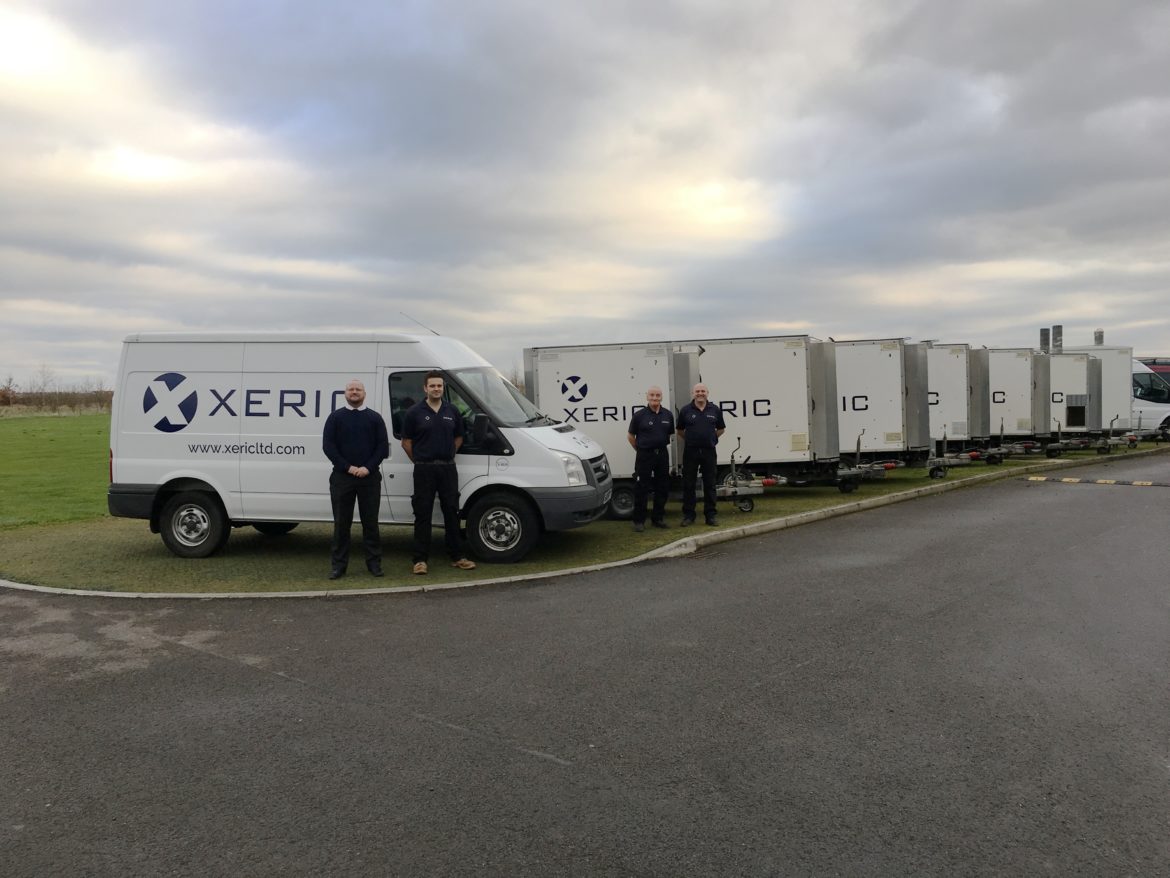 The Xeric fleet with new branded livery.