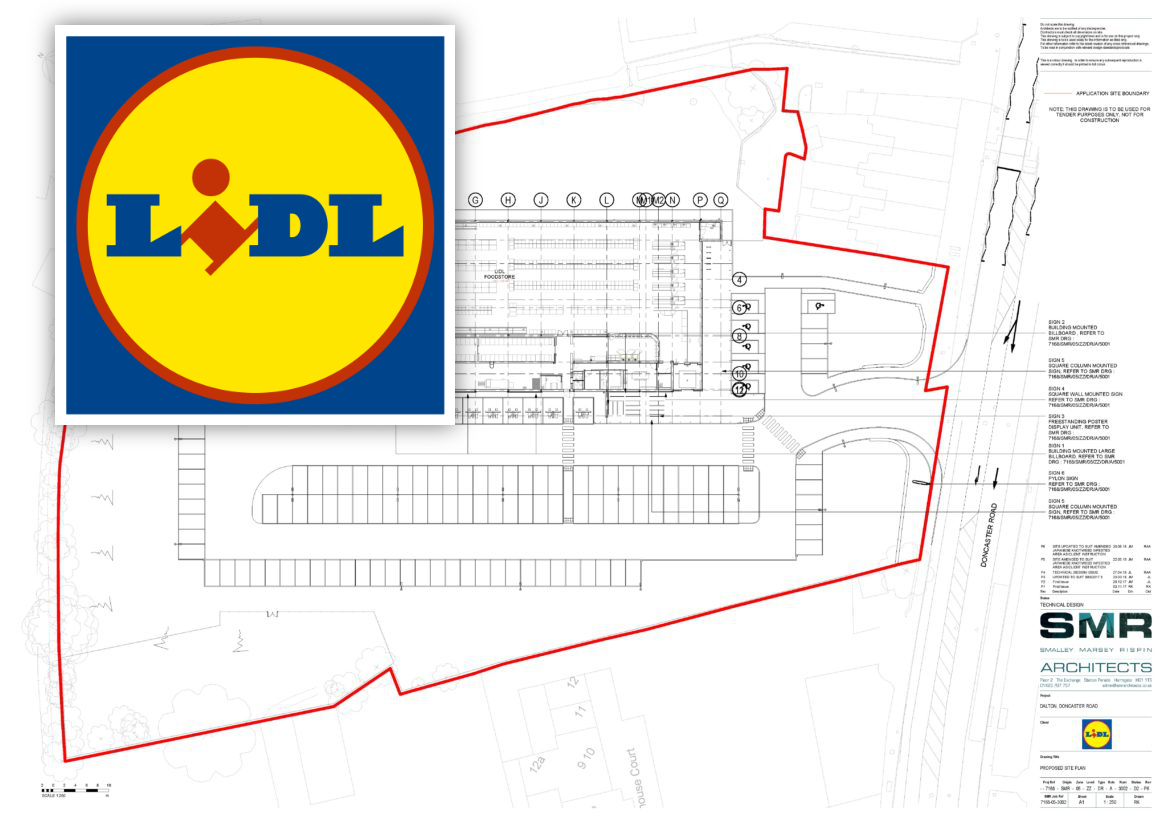 Site Plan for New Store in Dalton