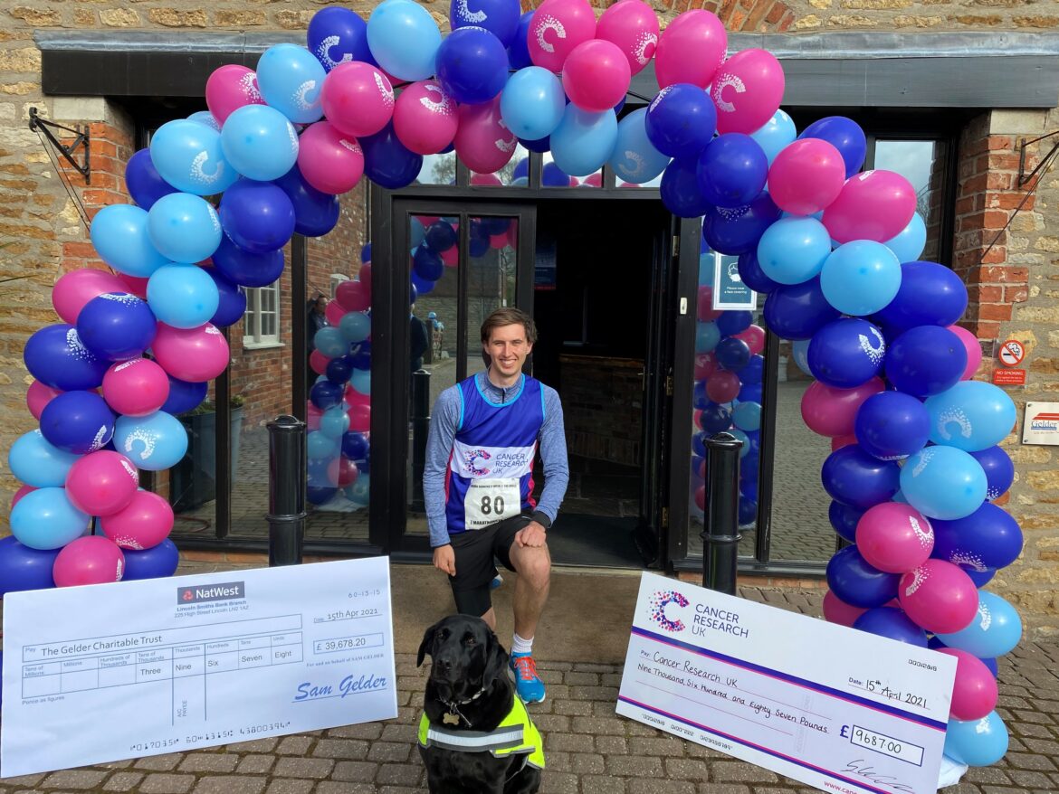 Sam Gelder raising close to £50,000 for charity.