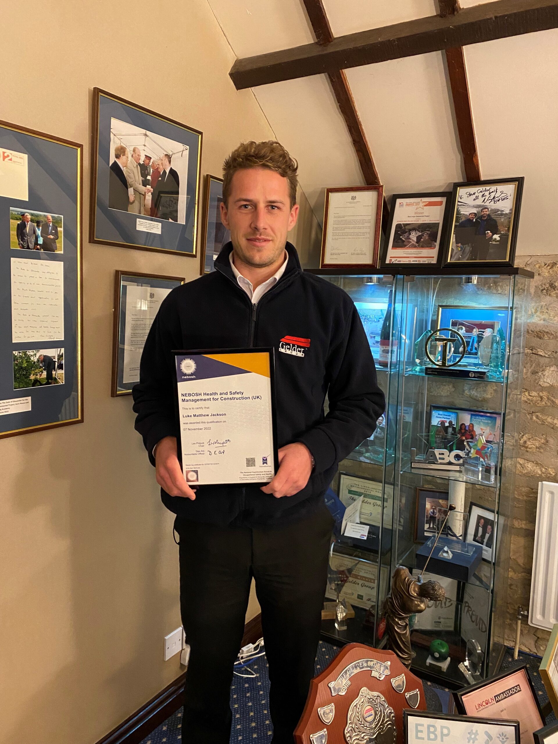 H&S Advisor awarded NEBOSH Certificate | Gelder Group