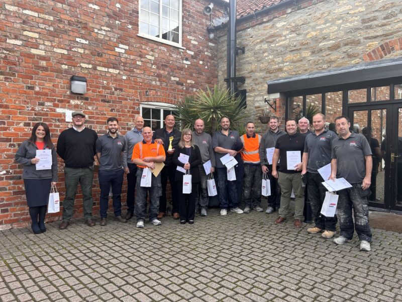 Photo of staff showing their awards.